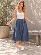 Loose Asymmetric Elasticity Split-Joint Skirts - 117837_CF_F2_新增