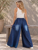 Loose Wide Leg Jean Pants Bottoms - 67939_B1_新增