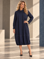 Long Sleeves Loose Buttoned Pockets Solid Color Lapel Midi Dresses - 184862_OL_F3_v20261008