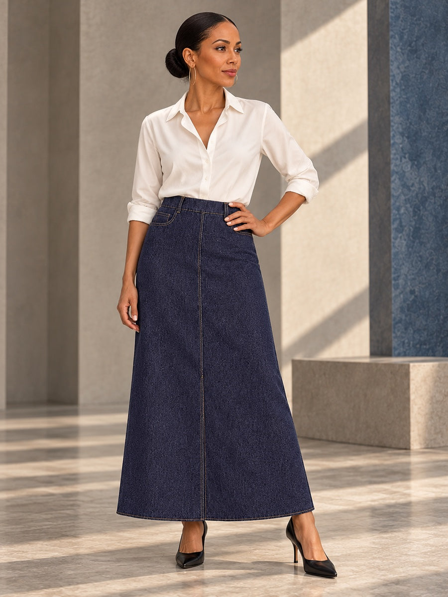 Column No Belt Solid Color Zipper Skirts Bottoms - 181611_OL_F3_v20261008