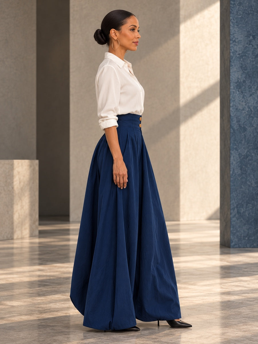 Harem Pants Loose Pleated Solid Color Jean Pants Bottoms - 185429_S1_v20261008