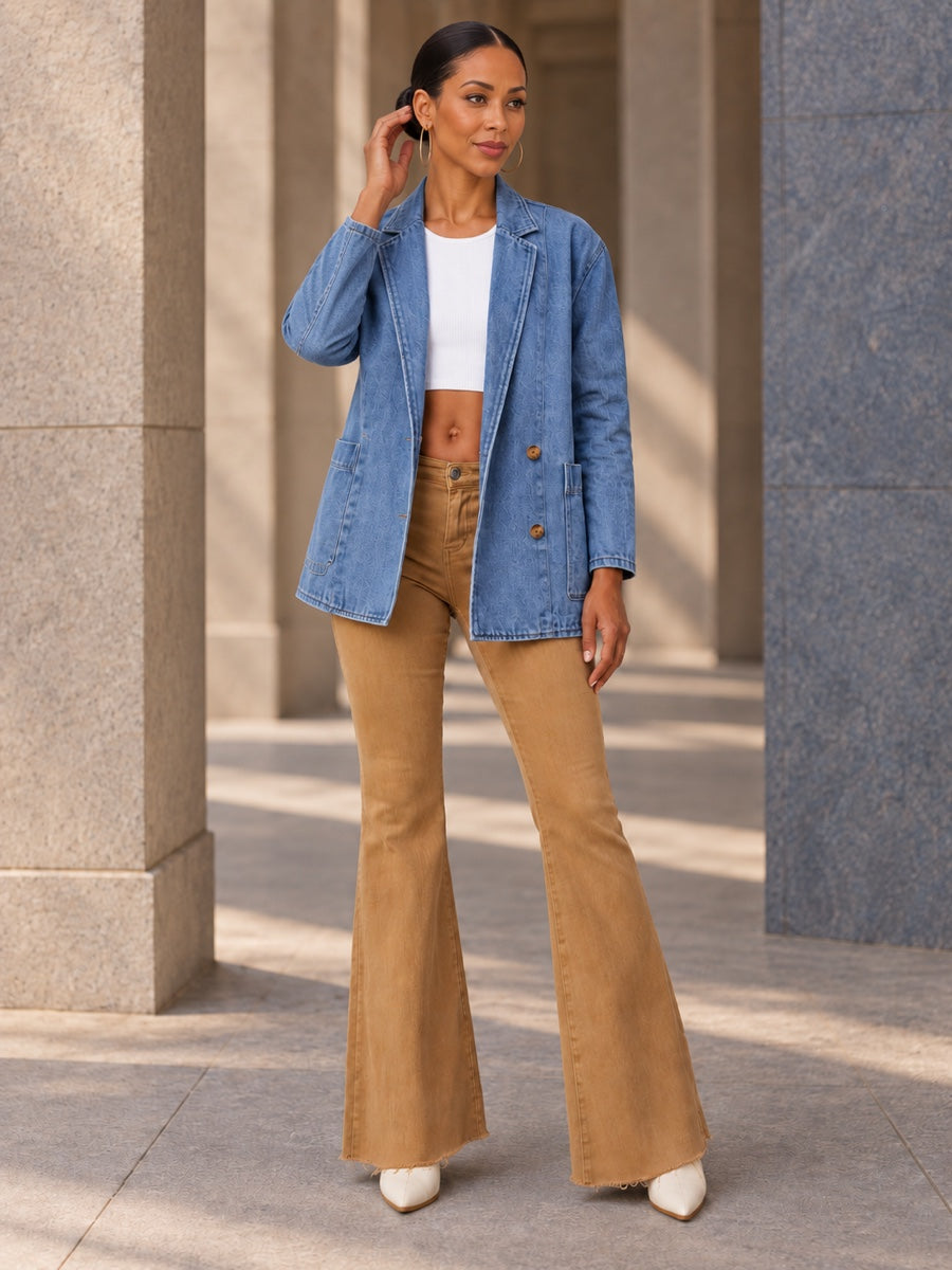 Long Sleeves Loose Buttoned Pockets Notched Collar Outerwear - 211610_CF_F2_v01