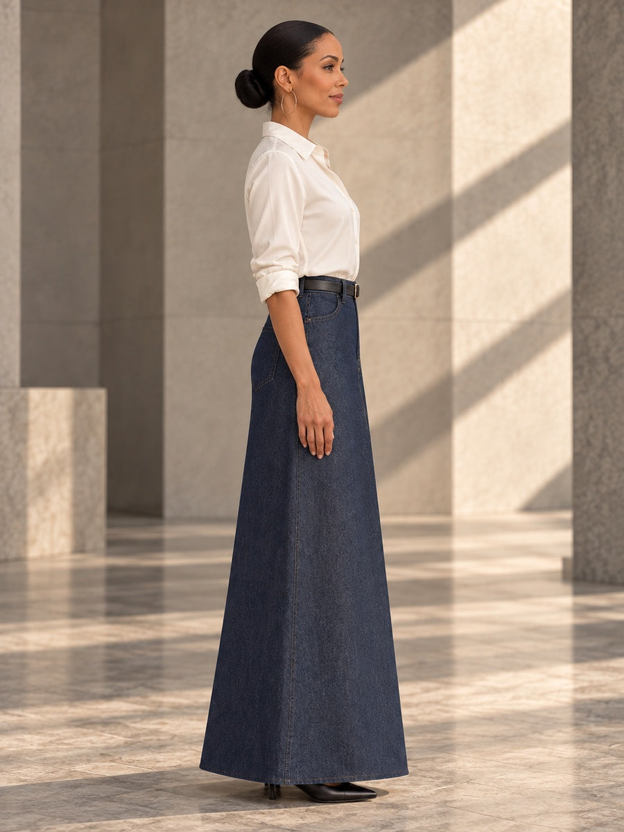 Loose No Belt Pockets Solid Color Skirts Bottoms - 152434_S1_v20261008