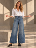 Loose Wide Leg Buttoned Fringed Pockets Jean Pants Bottoms - 159527_CF_F3_v20261008
