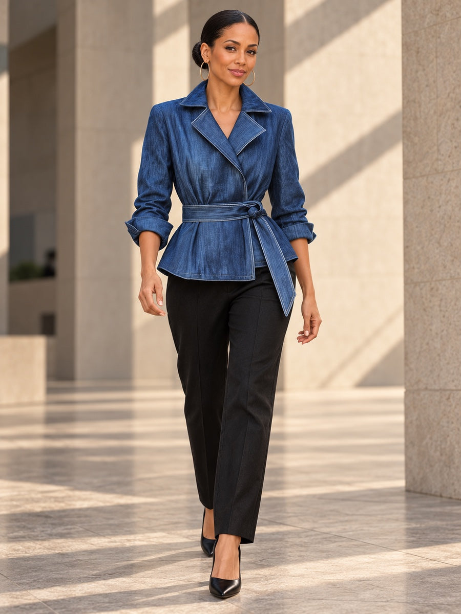 Long Sleeves Loose Solid Color Tied Waist Notched Collar Outerwear - 187859_CF_F1_v20261008