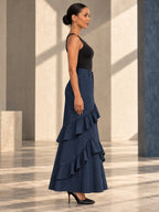 Bodycon High Waisted Ruffled Solid Color Split-Joint Skirts Bottoms - 194357_S1_v20261008