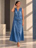 Loose Sleeveless Solid Color V-Neck Vest Top - 202156_CF_F2_v01