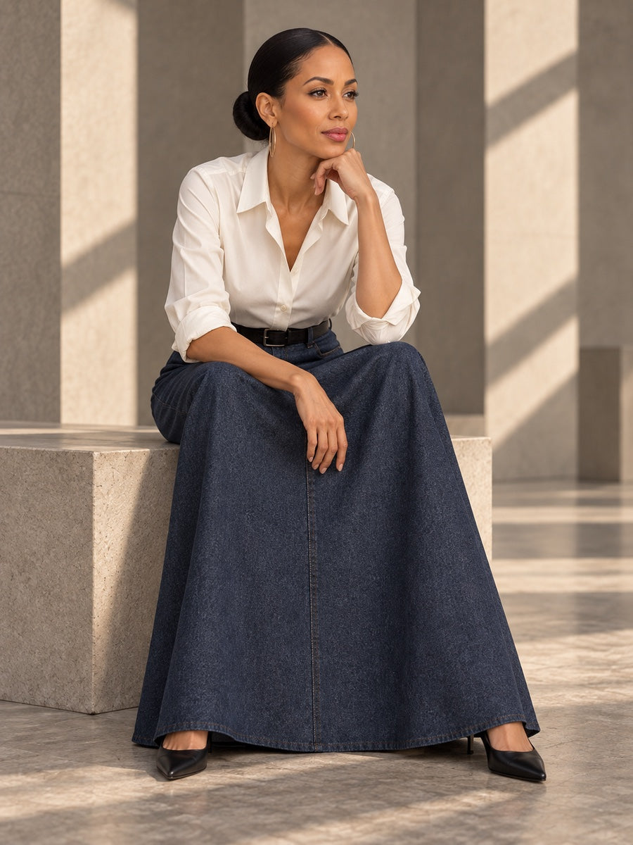 Loose No Belt Pockets Solid Color Skirts Bottoms - 152434_OL_F2_v20261008