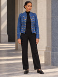Long Sleeves Loose Buttoned Solid Color Split-Joint Mock Neck Outerwear - 211005_OL_F1_v01
