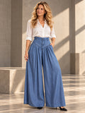 Loose Wide Leg Buttoned Solid Color Zipper Jean Pants Bottoms Trousers - 177290_OL_F1_v20261008