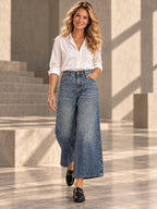 Loose Wide Leg Buttoned Fringed Pockets Jean Pants Bottoms - 159527_CF_F1_v20261008