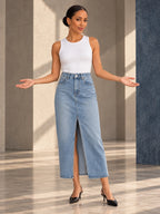 High Waisted Skinny Split-Front Skirts Bottoms - 131080_CF_F3_v20261008