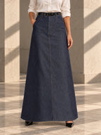 Loose No Belt Pockets Solid Color Skirts Bottoms - 152434_LOWER_v20261008