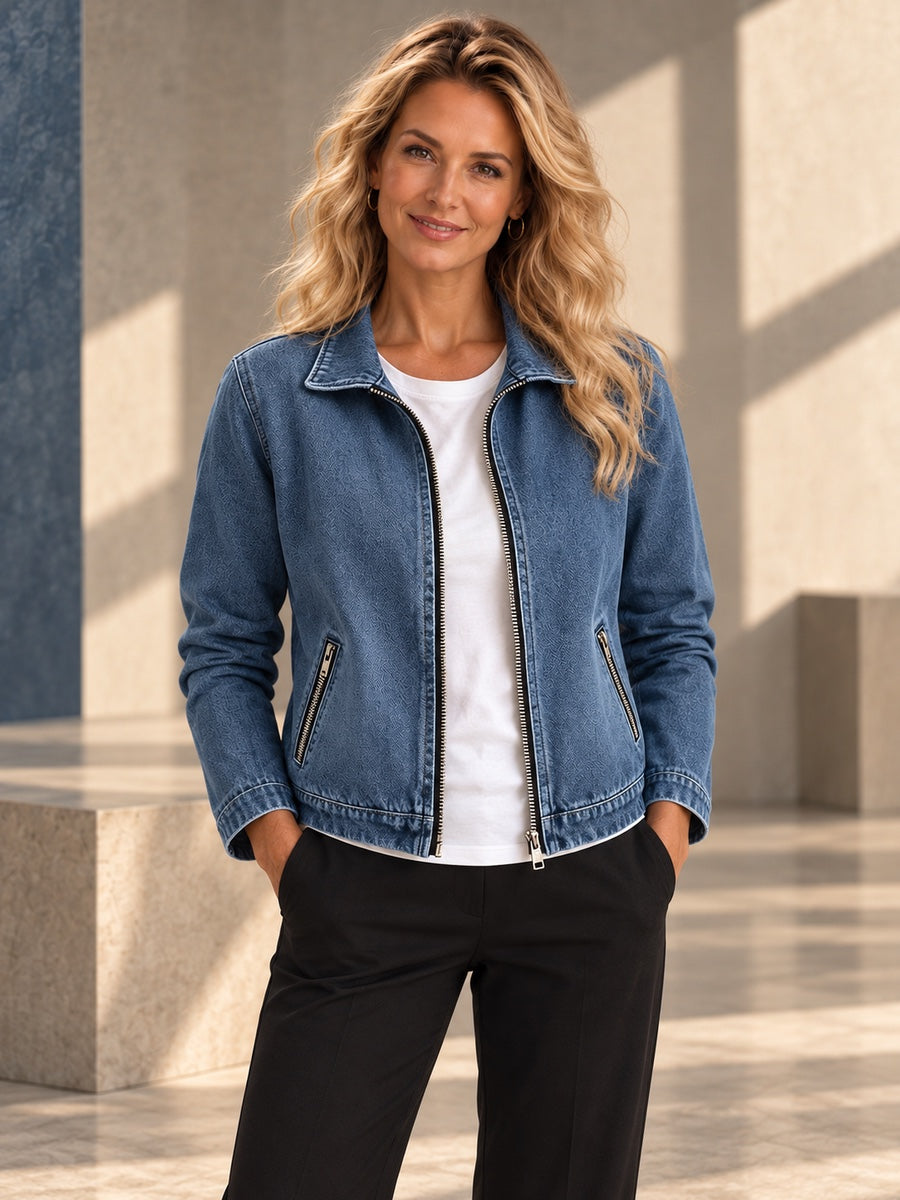 Long Sleeves Pockets Solid Color Zipper Lapel Outerwear - 210558_UPPER_v20261008