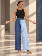 Loose Wide Leg Contrast Color Pockets Jean Pants Bottoms - 204819_CF_F3_v20261008