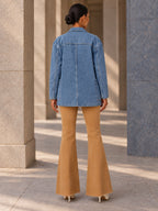 Long Sleeves Loose Buttoned Pockets Notched Collar Outerwear - 211610_B1_v01