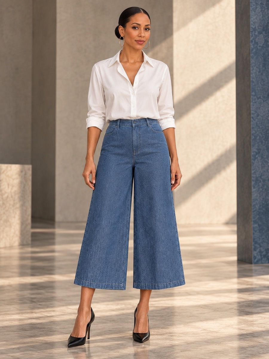 Loose Wide Leg Pockets Solid Color Jean Pants Bottoms - 210431_OL_F1_v20261008