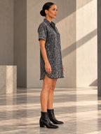 A-line Loose Fringed Pleated Pockets Split-Joint Lapel Mini Dresses - 161435_S1_v20261008