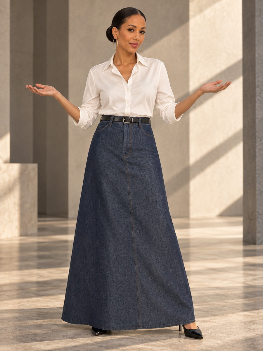 Loose No Belt Pockets Solid Color Skirts Bottoms - 152434_CF_F3_v20261008