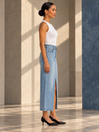 High Waisted Skinny Split-Front Skirts Bottoms - 131080_S1_v20261008