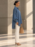 Long Sleeves Loose Buttoned Solid Color Lapel Blouses&Shirts Tops - 202265_S1_v20261008