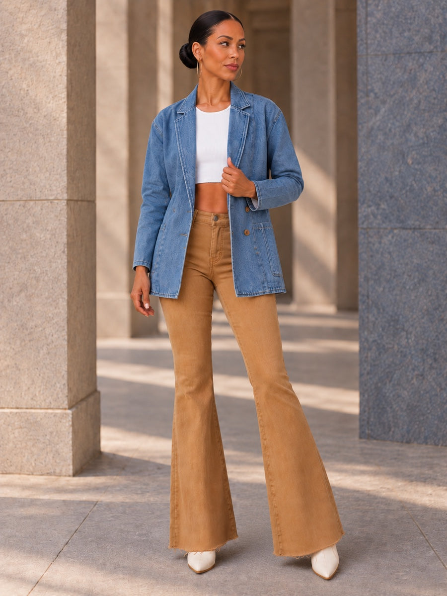 Long Sleeves Loose Buttoned Pockets Notched Collar Outerwear - 211610_OL_F3_v04