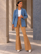 Long Sleeves Loose Buttoned Pockets Notched Collar Outerwear - 211610_OL_F3_v04