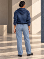 Long Sleeves Drawstring Pleated Pockets Solid Color Split-Joint Zipper Hooded Hoodies&sweatshirt Tops - 210553_B1_v20261008
