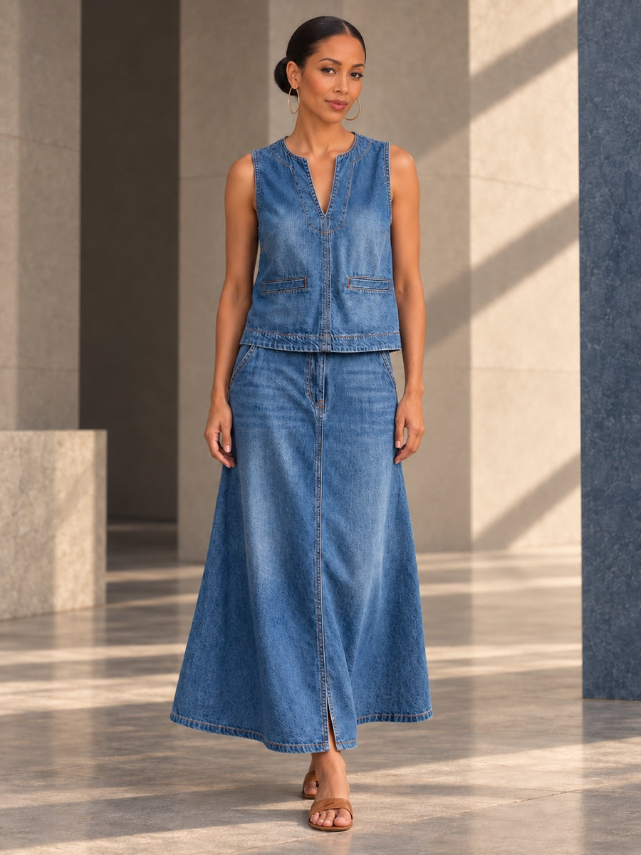 Loose Sleeveless Solid Color V-Neck Vest Top - 202156_OL_F1_v01