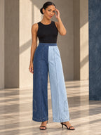 Loose Wide Leg Contrast Color Pockets Jean Pants Bottoms - 204819_CF_F2_v20261008