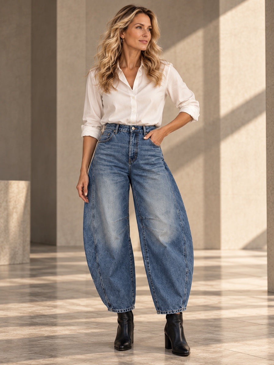 Harem Pants Pleated Split-Joint Jean Pants Bottoms - 187635_OL_F3_v20261008