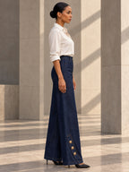 Wide Leg Buttoned Pockets Split-Joint Jean Pants Bottoms - 210434_S1_v20261008