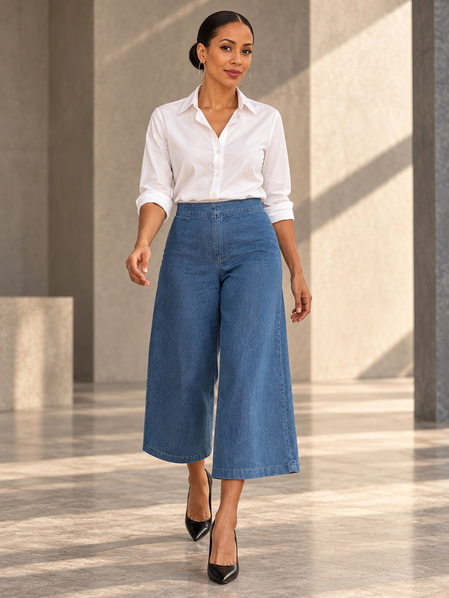 Loose Wide Leg Pockets Solid Color Jean Pants Bottoms - 210431_CF_F1_v20261008