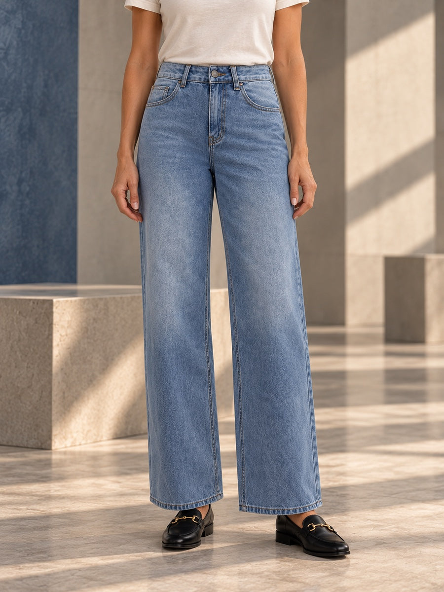 Loose Wide Leg Split-Joint Jean Pants Bottoms - 171061_LOWER_v20261008