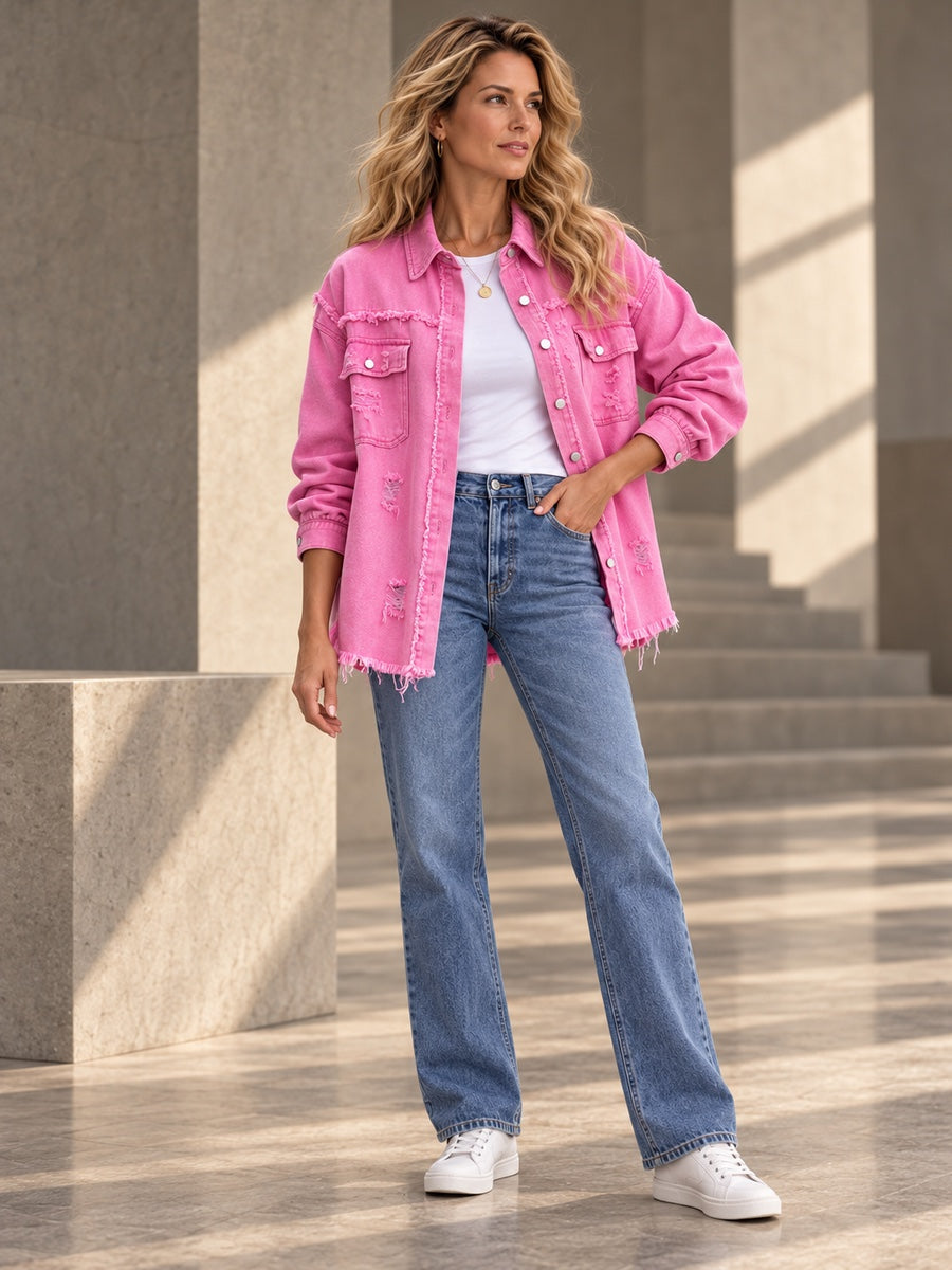 Long Sleeves Loose Fringed Pockets Lapel Outerwear - 125561_OL_F3_v20261008