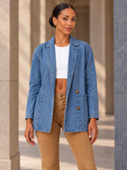 Long Sleeves Loose Buttoned Pockets Notched Collar Outerwear - 211610_上半身_v04