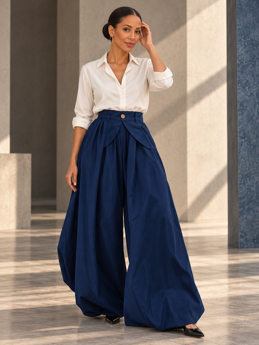 Harem Pants Loose Pleated Solid Color Jean Pants Bottoms - 185429_CF_F2_v20261008