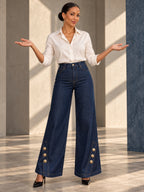 Wide Leg Buttoned Pockets Split-Joint Jean Pants Bottoms - 210434_CF_F3_v20261008