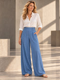 Loose Wide Leg Solid Color Split-Joint Jean Pants Bottoms Trousers - 173187_OL_F1_v20261008
