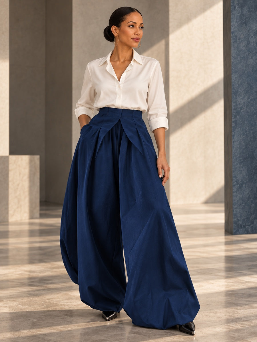 Harem Pants Loose Pleated Solid Color Jean Pants Bottoms - 185429_OL_F3_v20261008