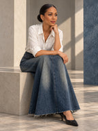 A-line High Waisted Fringed Gradient Split-Joint Long Skirts Skirts - 131781_OL_F2_v20261008